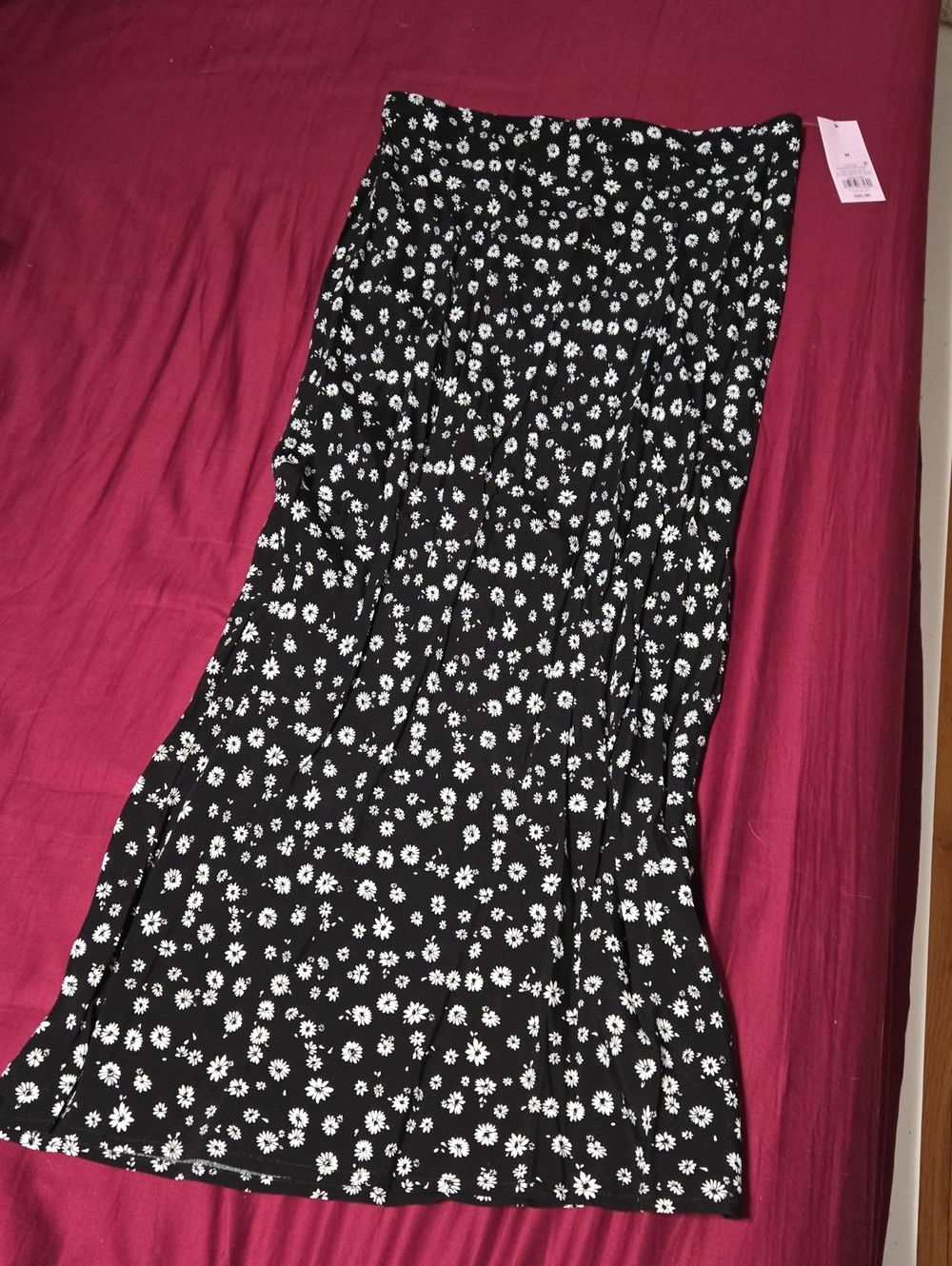 NWT Wild Fable Black and White Floral Maxi Skirt